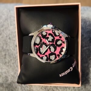 Juicy Couture leopard print watch, Y2K